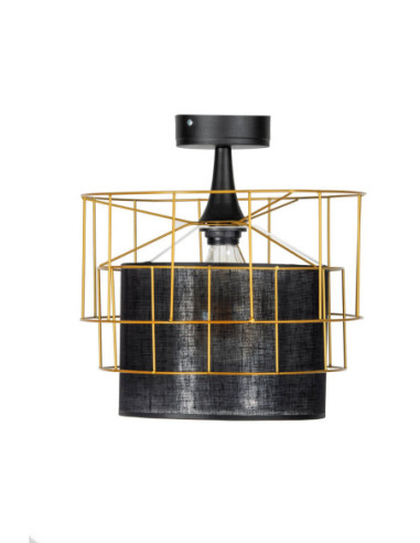 PLAFON EDIT ZŁOTY/CZARNY