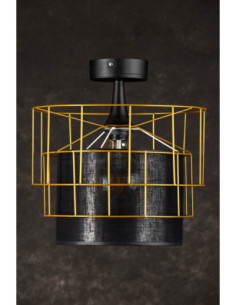 PLAFON EDIT ZŁOTY/CZARNY 2