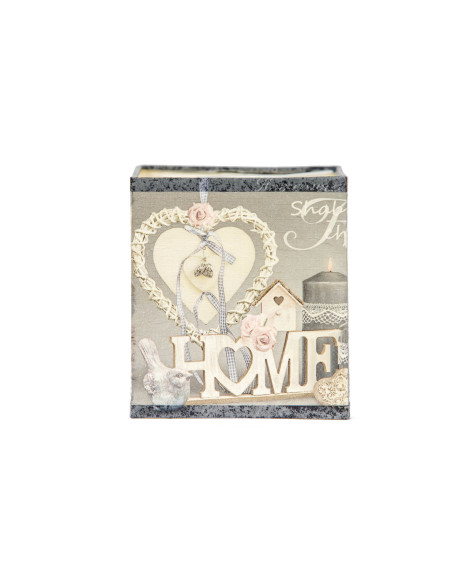 Abażur HOME SHABBY CHIC  Ręcznie dekorowany