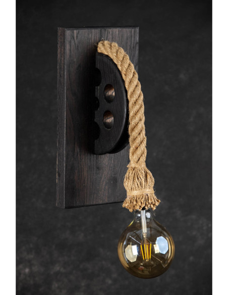 Kinkiet LOFTOWY- LOCH NESS WENGE /HANDMADE/