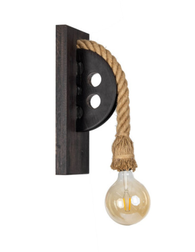 Kinkiet LOFTOWY- LOCH NESS WENGE /HANDMADE/