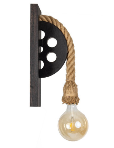 Kinkiet LOFTOWY- LOCH NESS WENGE /HANDMADE/