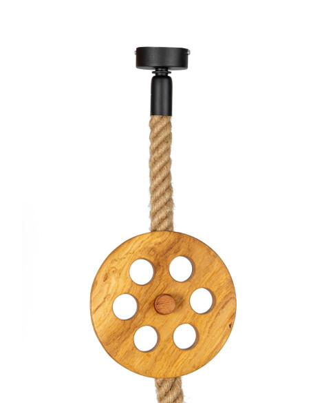 LAMPA WISZĄCA LOFTOWA- LOCH NESS BROWN /HANDMADE/