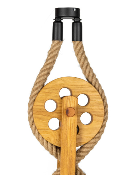 LAMPA WISZĄCA LOFTOWA- LOCH NESS 2PKT. BROWN /HANDMADE/