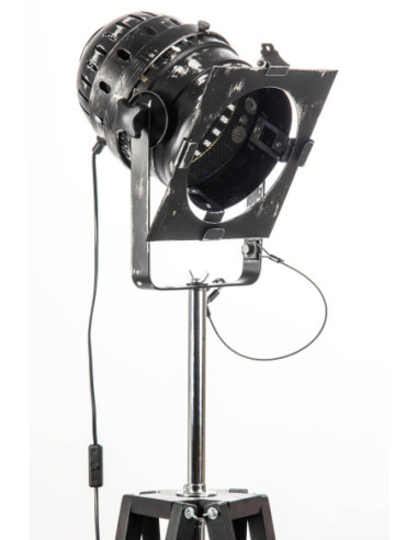 Lampa INDUSTRIALNA Podłogowa Black/reflektor...