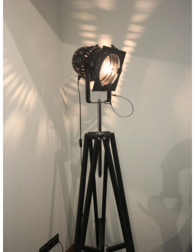 Lampa INDUSTRIALNA Podłogowa Black/reflektor...