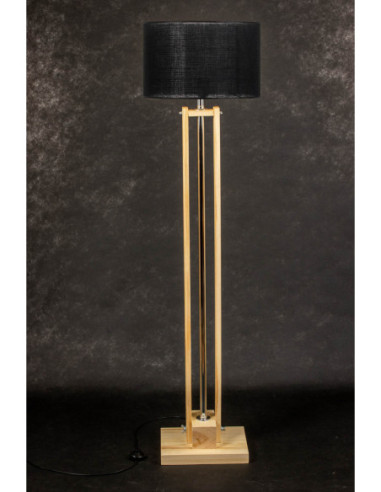 Lampa podłogowa CLASSIC Natural/HANDMADE/BLACK