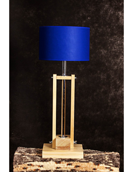 Lampa CLASSIC GABINETOWA NATURAL /HANDMADE/BLUE