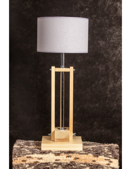Lampa CLASSIC GABINETOWA NATURAL /HANDMADE/GRAY