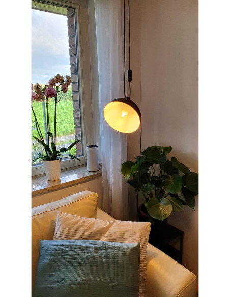 LAMPA WISZĄCA EYE/BLACK/ Z WTYCZKĄ