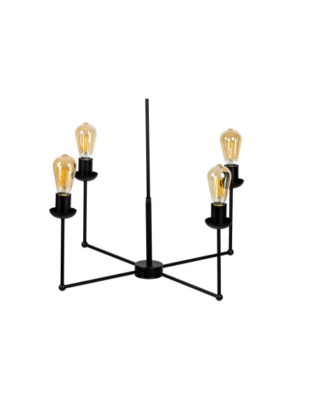 Lampa industrialna KATLANDA 4PKT/CZARNA