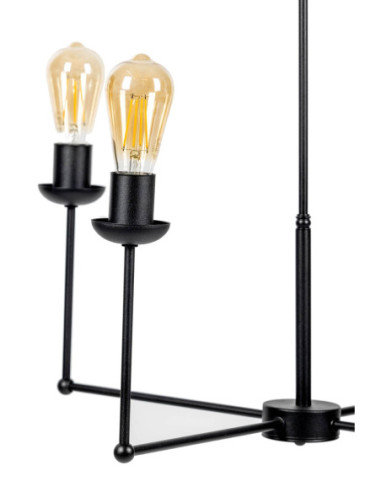 Lampa industrialna KATLANDA 4PKT/CZARNA