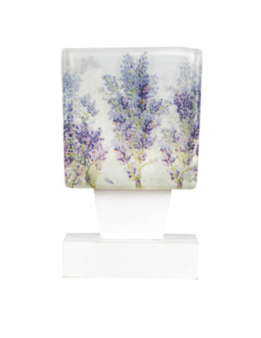 Klosz do lampy PROWANSALSKI LAWENDA WISZĄCA/biurko