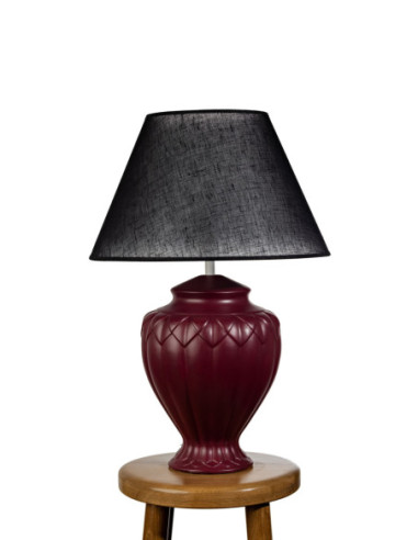 Lampa ceramiczna ARTEMIDA w kolorze bordo /HAND...