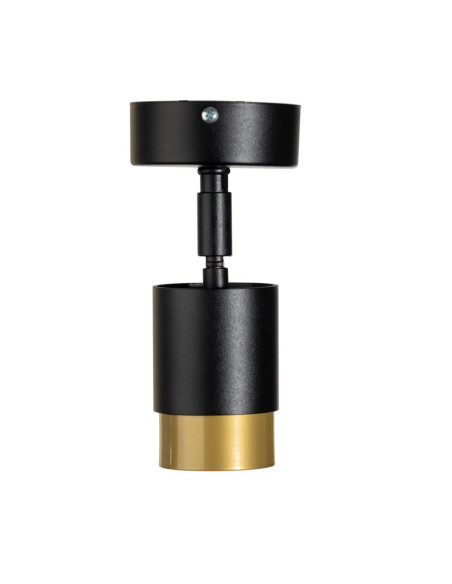 PLAFON Soul 1P CZARNA STRUKTURA/ZŁOTO