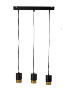 LAMPA Soul 3LP CZARNO/ZŁOTA