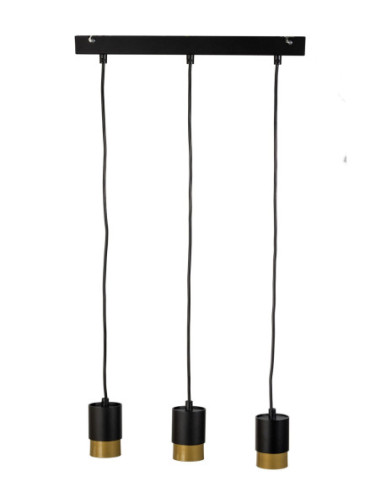 LAMPA Soul 3LP CZARNO/ZŁOTA