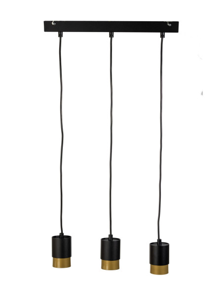 LAMPA Soul 3LP CZARNO/ZŁOTA