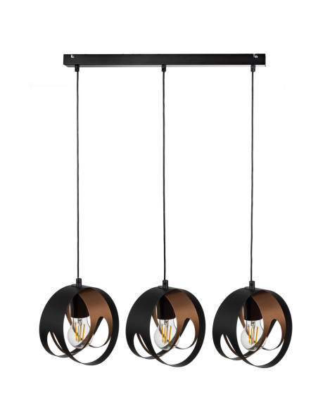 SELENA 3 L CZARNO/MIEDZIANA