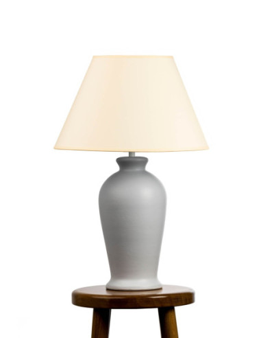 Lampa ceramiczna ERIS w kolorze szarym /HAND...