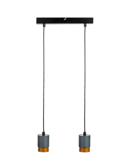 LAMPA Soul 2L SZARY PERŁOWY/MIEDŹ/CZARNA STRUKTURA