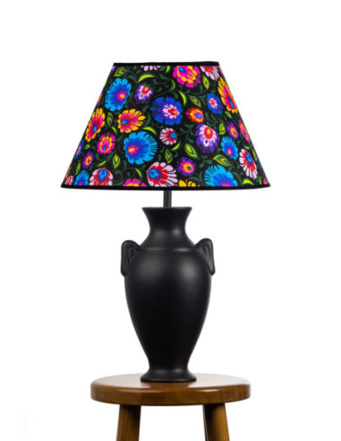 Lampa ceramiczna HERA w kolorze czarnym /HAND...