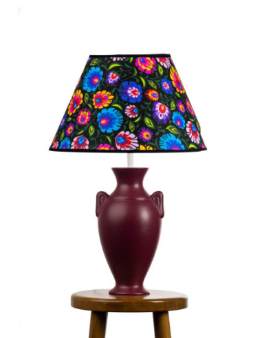 Lampa ceramiczna HERA w kolorze Bordo /HAND...