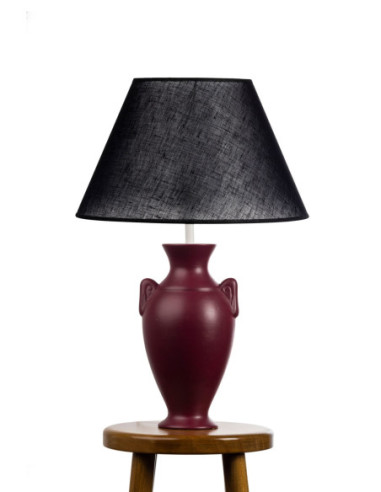 Lampa ceramiczna HERA w kolorze bordo /HAND...