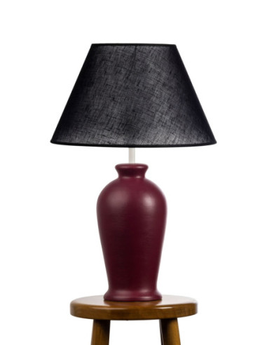 Lampa ceramiczna ERIS w kolorze bordo /HAND...