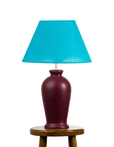 Lampa ceramiczna ERIS w kolorze bordo /HAND...