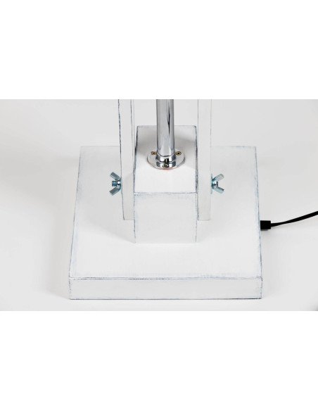 Lampa podłogowa CLASSIC SHABBY CHIC/AB. biały /HANDMADE/