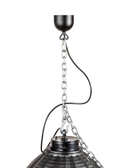 ASSIA INDUSTRIAL BLACK & SILVER /ŁĄŃCUCH