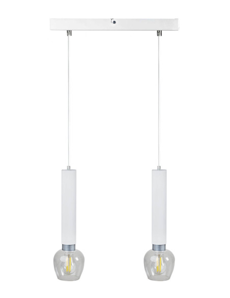 SPECTRA 340/BIAŁO-SREBRNA/SZKŁO TRANSPARENTNE-2PKT.