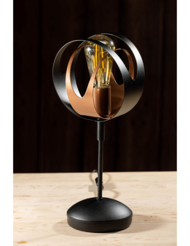 Lampa Stołowa SELENA w kolorze czarno-miedzianym