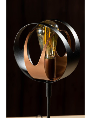 Lampa Stołowa SELENA w kolorze czarno-miedzianym