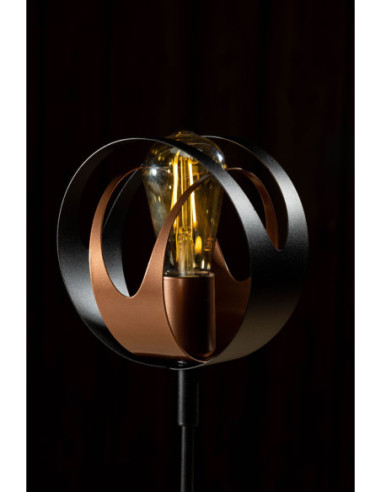 Lampa Stołowa SELENA w kolorze czarno-miedzianym