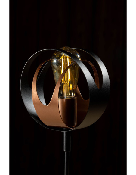 Lampa Stołowa SELENA w kolorze czarno-miedzianym
