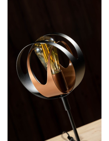 Lampa Stołowa SELENA w kolorze czarno-miedzianym