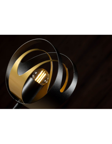 Lampa Stołowa SELENA w kolorze czarno-złotym