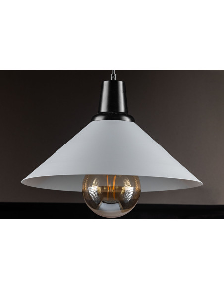 LAMPA WISZĄCA REILING XXL/1/SZARO-SREBRNA/CZARNY