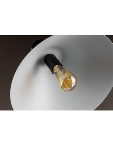 LAMPA WISZĄCA REILING XXL/1/SZARO-SREBRNA/CZARNY