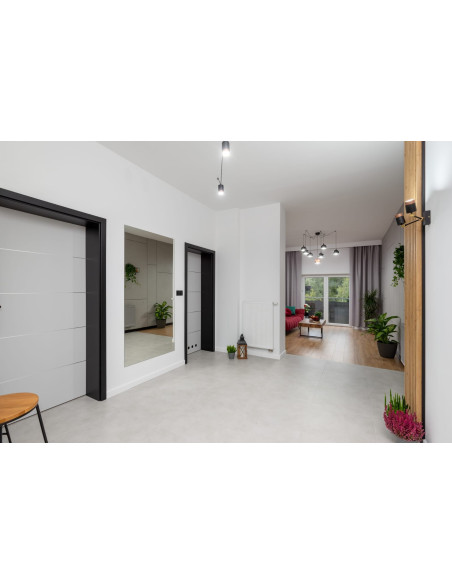 SOUL KINKIET 2P CZARNA STR./CZARNY GŁADKI/MOSIĄDZ