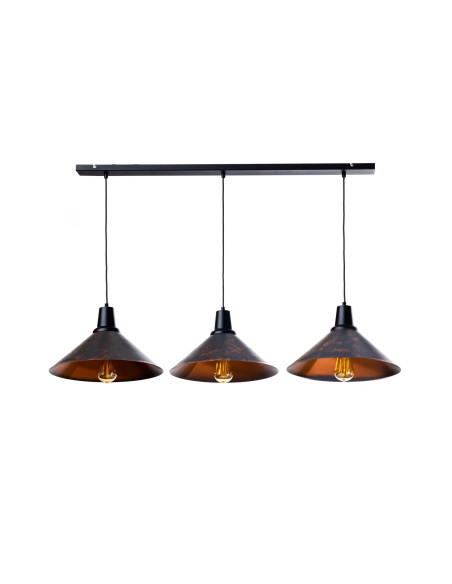 LAMPA WISZĄCA REILING OLD 3L/MIEDZIOWANA/Handmade/