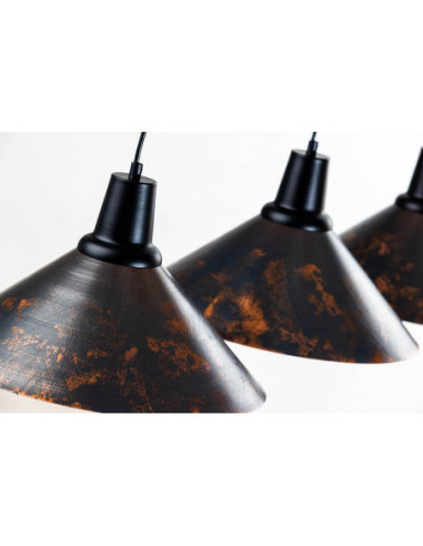 LAMPA WISZĄCA REILING OLD 3L/MIEDZIOWANA/Handmade/