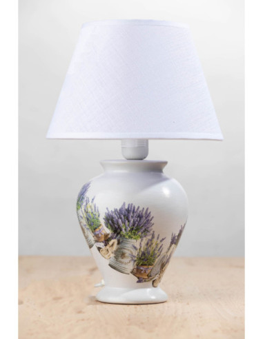 LAMPA CERAMICZNA 4440/DECOR "LAWENDOWY OGRÓD"...