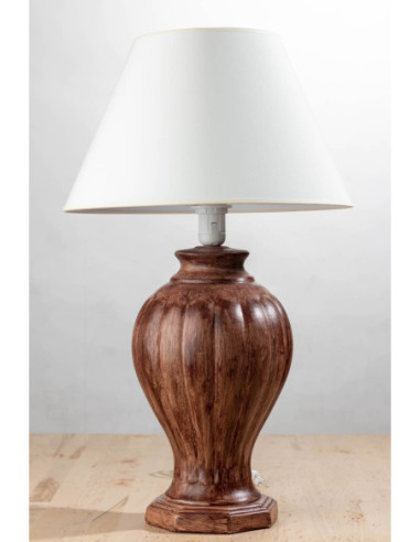LAMPA CERAMICZNA ROMA /AB.ECRU/HANDMADE