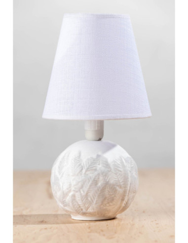 LAMPKA CERAMICZNA - TWIG BIAŁO-SZARA/HANDMADE/