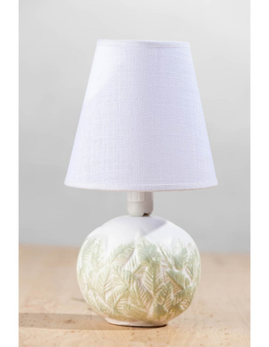 LAMPKA CERAMICZNA - TWIG BIAŁO-MIĘTOWA /HANDMADE/