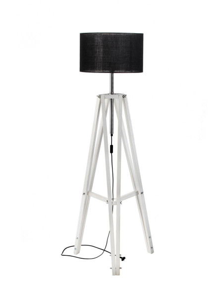 Lampa LOFTOWA podłogowa LOFT SCANDIA ABAŻUR CZARNY/HANDMADE/