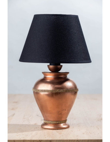 LAMPA CERAMICZNA REDŻINA/MIEDŹ/KRYSZTŁ...